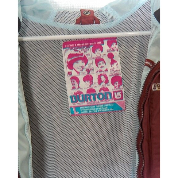 Vintage Burton Storm Jacket SMU Sz L Burgundy Snowboard Jacket - Picture 15 of 16